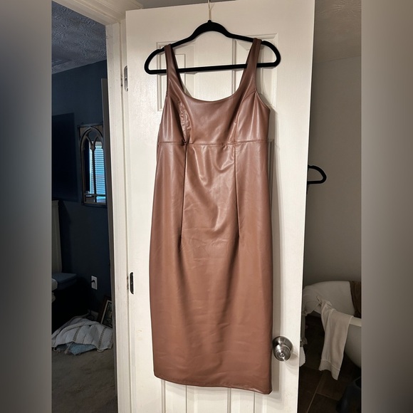 Faux Leather Dresss NWT - Picture 4 of 11